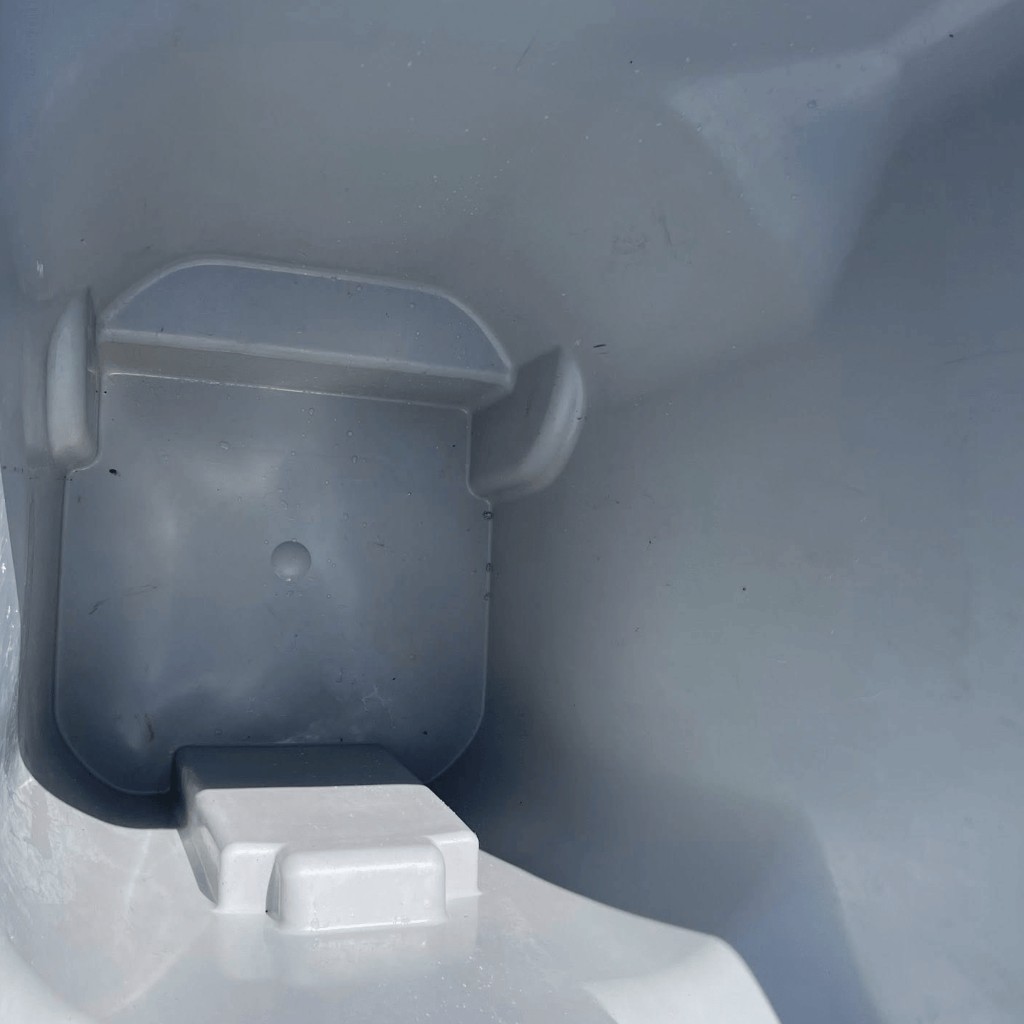 After photo of cleaned trash bin interior